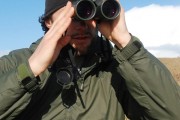 Brydon with Zeiss 10x42 Victory FL binoculars.