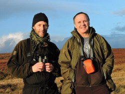 Brydon Thomason with Doug Allan; one of the world's best known wildlife cameramen